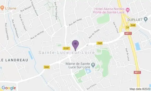 Localisation Crédit Mutuel Agence de Sainte Luce sur Loire