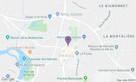 Localisation Crédit Mutuel Agence de Vertou