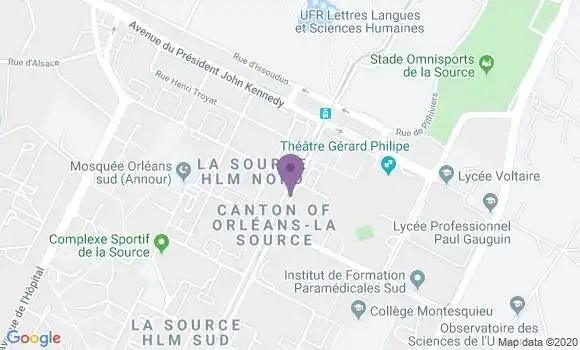 Localisation Crédit Mutuel Agence d