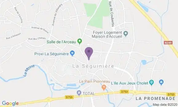 Localisation Crédit Mutuel Agence de La Seguinière