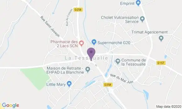 Localisation Crédit Mutuel Agence de La Tessoualle