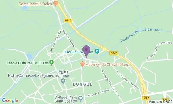 Localisation Crédit Mutuel Agence de Longue Jumelles