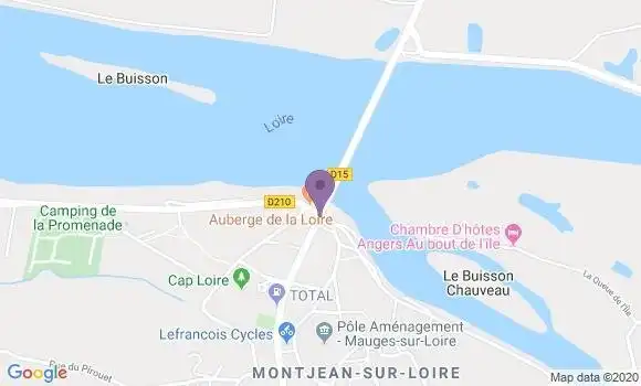 Localisation Crédit Mutuel Agence de Montjean sur Loire