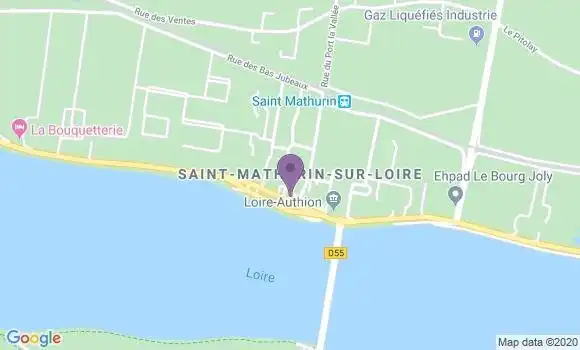 Localisation Crédit Mutuel Agence de Saint Mathurin sur Loir