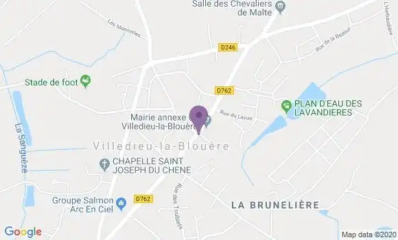 Localisation Crédit Mutuel Agence de Villedieu la Blouère