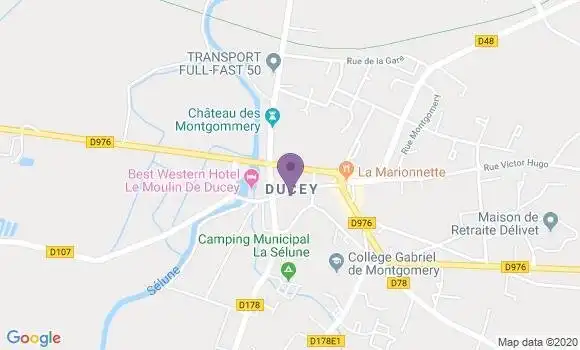 Localisation Crédit Mutuel Agence de Ducey