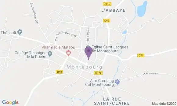 Localisation Crédit Mutuel Agence de Montebourg