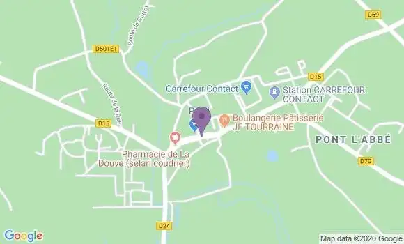 Localisation Crédit Mutuel Agence de Picauville