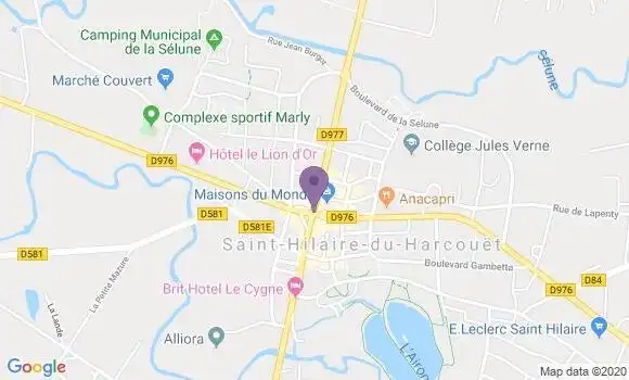 Localisation Crédit Mutuel Agence de Saint Hilaire du Harcouët