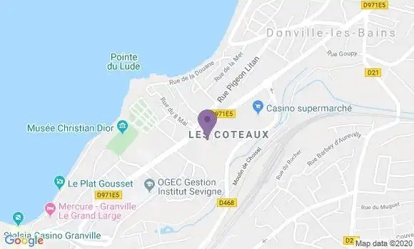 Localisation Crédit Mutuel Agence de Saint Pair sur Mer