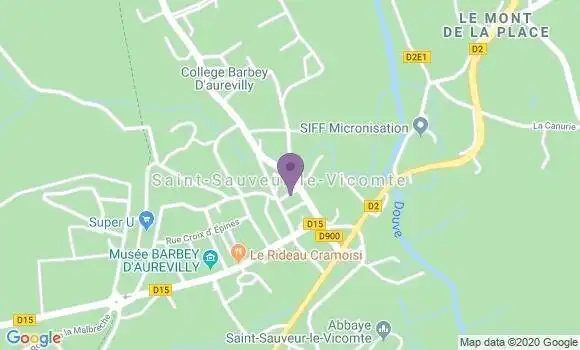 Localisation Crédit Mutuel Agence de Saint Sauveur le Vicomte