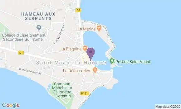 Localisation Crédit Mutuel Agence de Saint Vaasaint la Hougue