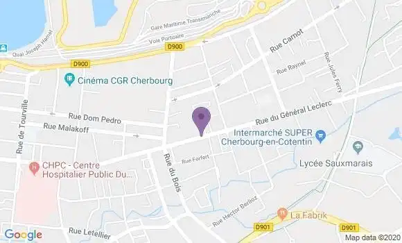 Localisation Crédit Mutuel Agence de Tourlaville