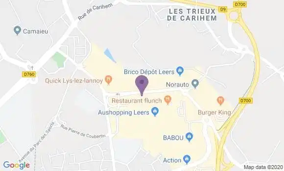 Localisation Société Générale Agence de Leers