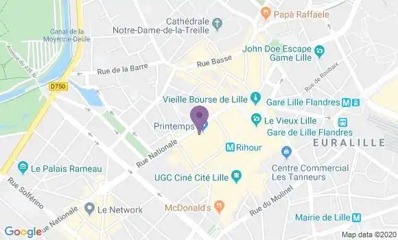 Localisation Société Générale Agence de Lille