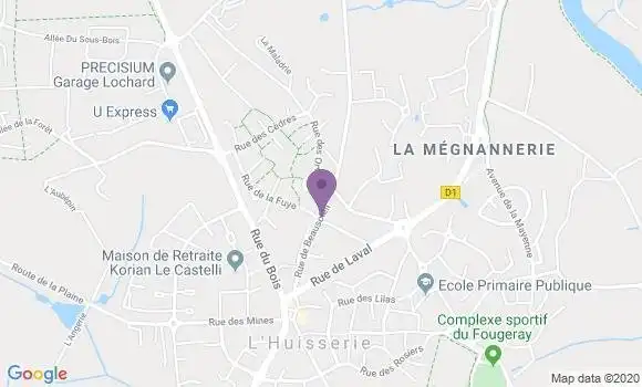 Localisation Crédit Mutuel Agence de L