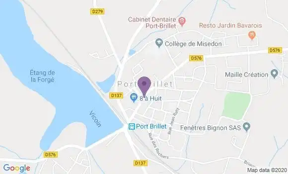 Localisation Crédit Mutuel Agence de Port Brillet