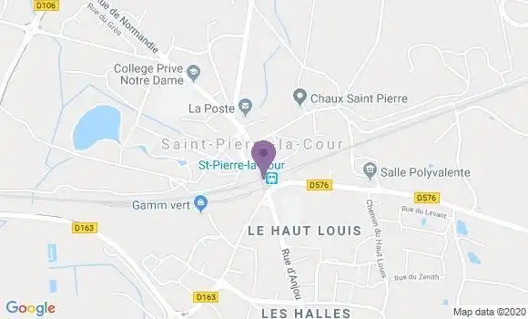 Localisation Crédit Mutuel Agence de Saint Pierre la Cour