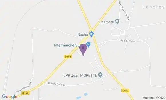 Localisation Crédit Mutuel Agence de Landres
