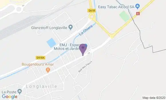 Localisation Crédit Mutuel Agence de Longlaville