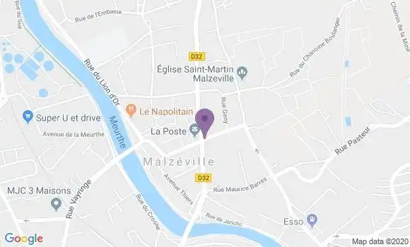 Localisation Crédit Mutuel Agence de Malzeville