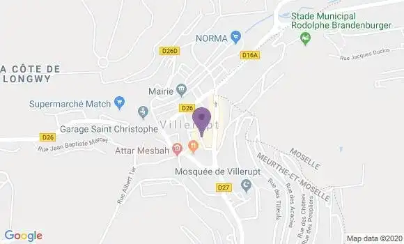 Localisation Crédit Mutuel Agence de Villerupt