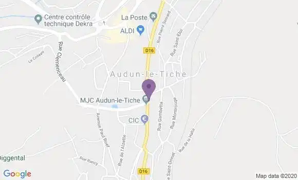 Localisation Crédit Mutuel Agence d