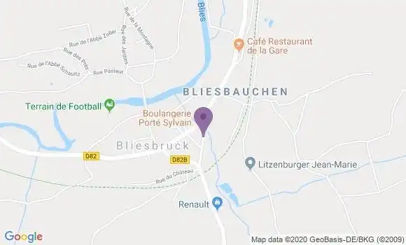 Localisation Crédit Mutuel Agence de Bliesbruck