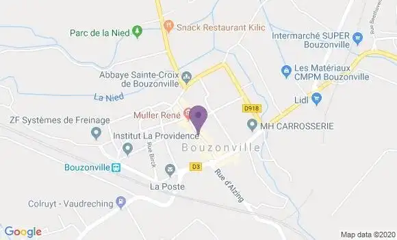 Localisation Crédit Mutuel Agence de Du Val de Nied