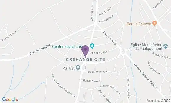 Localisation Crédit Mutuel Agence de Créhange