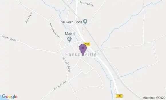 Localisation Crédit Mutuel Agence de Farschviller