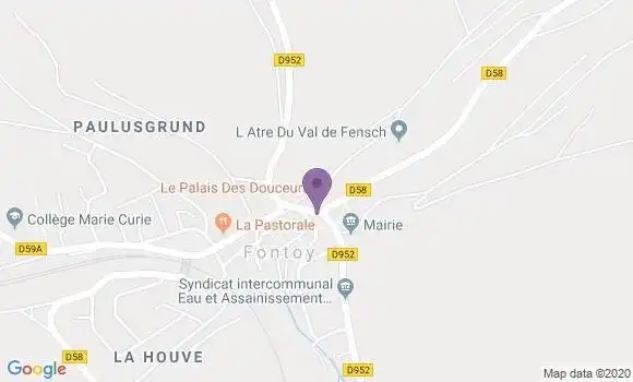 Localisation Crédit Mutuel Agence de Fontoy