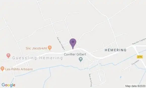 Localisation Crédit Mutuel Agence de Guessling Hemering