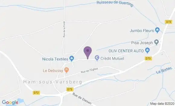Localisation Crédit Mutuel Agence d