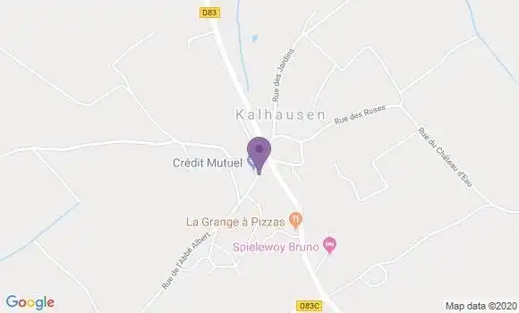 Localisation Crédit Mutuel Agence de Kalhausen