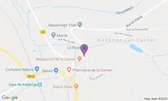 Localisation Crédit Mutuel Agence de Kédange sur Canner