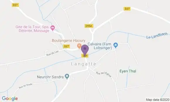 Localisation Crédit Mutuel Agence de Langatte