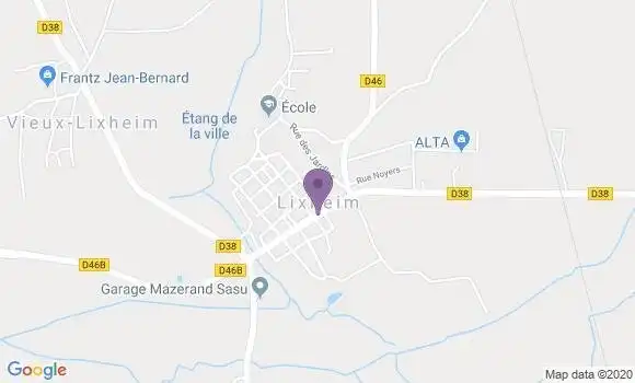 Localisation Crédit Mutuel Agence de Lixheim