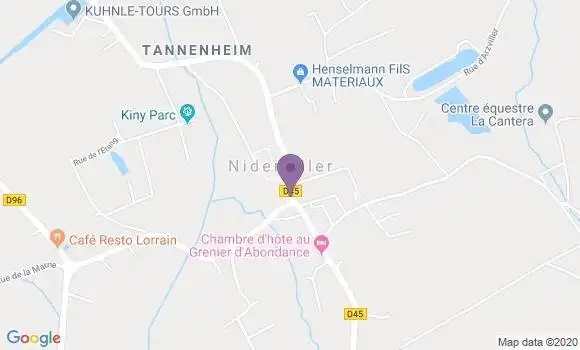 Localisation Crédit Mutuel Agence de Niderviller