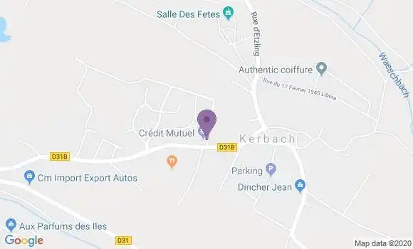 Localisation Crédit Mutuel Agence d