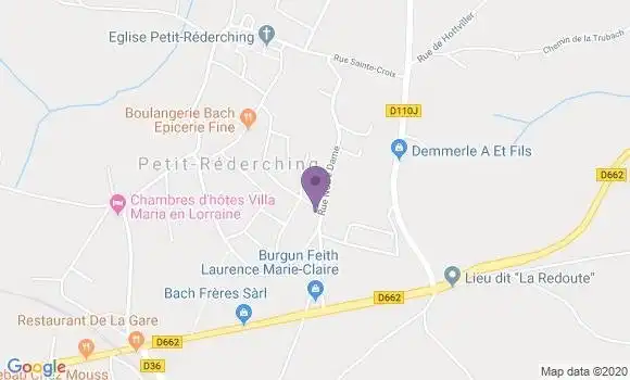 Localisation Crédit Mutuel Agence de Petit Rederching