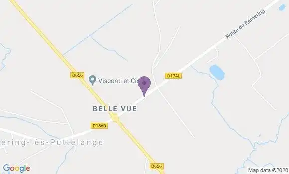 Localisation Crédit Mutuel Agence de Remering les Puttelange