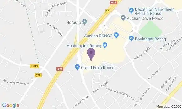 Localisation Société Générale Agence de Roncq