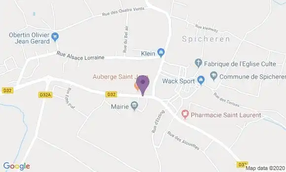 Localisation Crédit Mutuel Agence de Spicheren