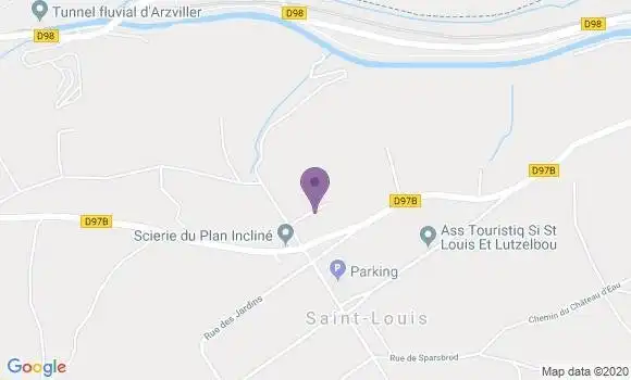 Localisation Crédit Mutuel Agence de Saint Louis