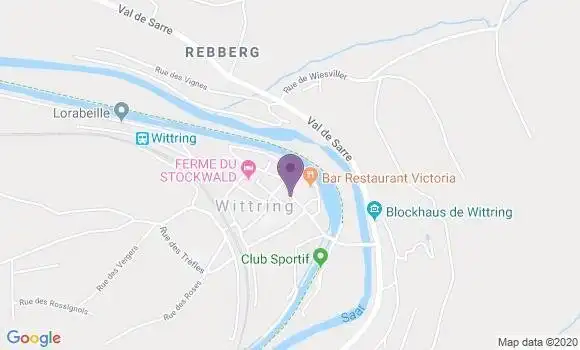 Localisation Crédit Mutuel Agence de Wittring