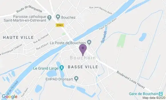 Localisation Crédit Mutuel Agence de Bouchain