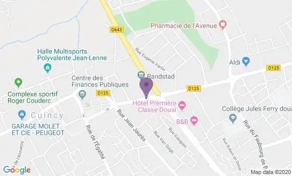 Localisation Crédit Mutuel Agence de Cuincy
