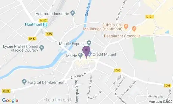 Localisation Crédit Mutuel Agence d