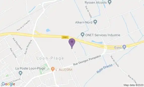 Localisation Crédit Mutuel Agence de Loon Plage